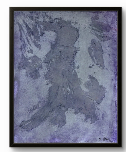 Original textured 16x20 purple - original,